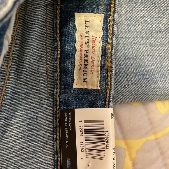 Levis 721 high rise jeans skinny star crystal studs 26 - Picture 4 of 4